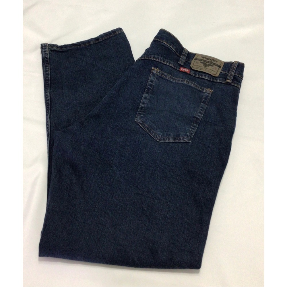Wrangler Five Star Premium Denim Heritage Relaxed Fit Jeans Dark Wash 38x30 NWT